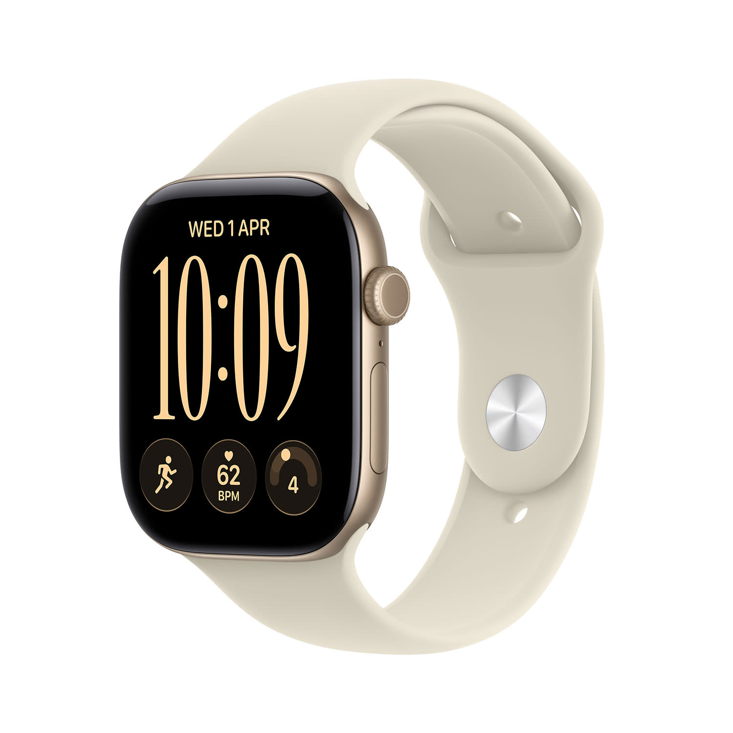 Apple Watch Series 12 42mm Light Gold with Sand Sport Band M/L