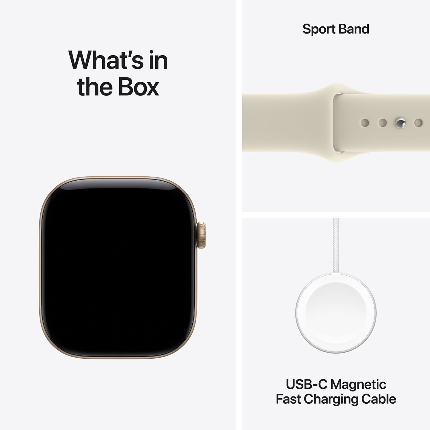 Κάνε κλικ για να δεις την εικόνα 7 του Apple Watch Series 12 42mm Light Gold with Sand Sport Band M/L