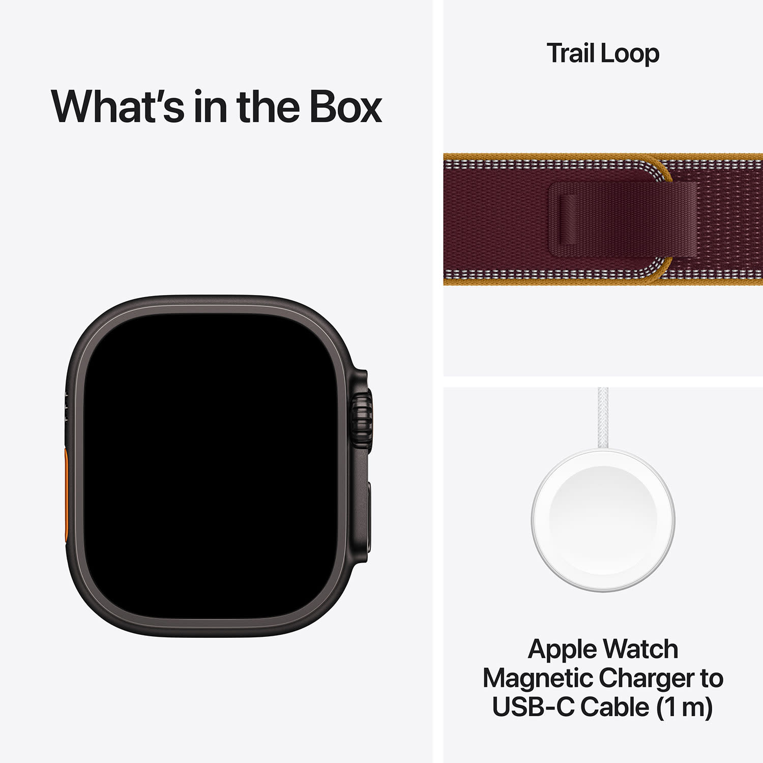 Εικόνα 6 του Apple Ultra 4 49 Black Titanium with Burgundy Trail Loop M/L