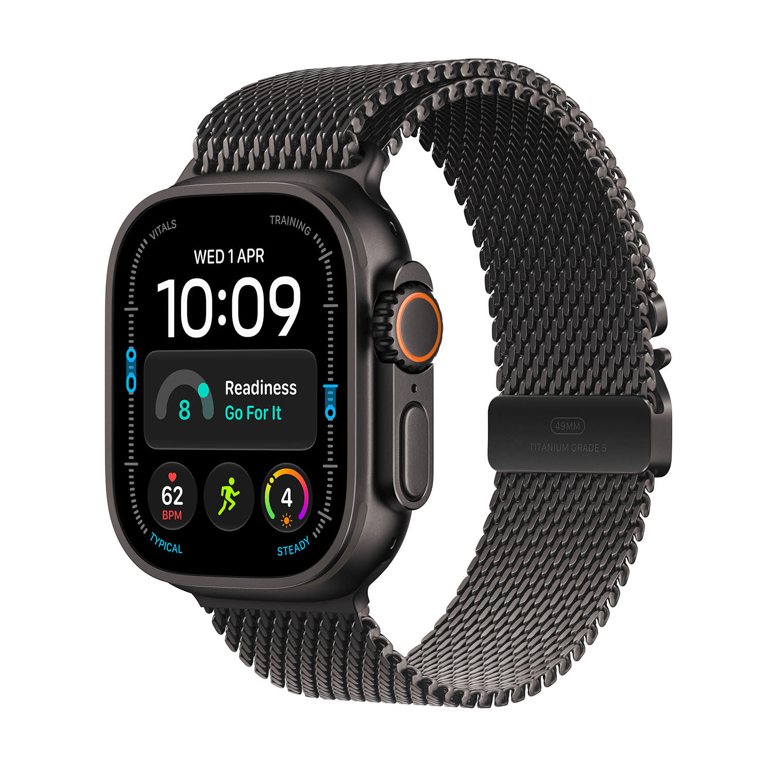 Apple Ultra 4 49 Black Titanium with Black Titanium Milanese Loop M