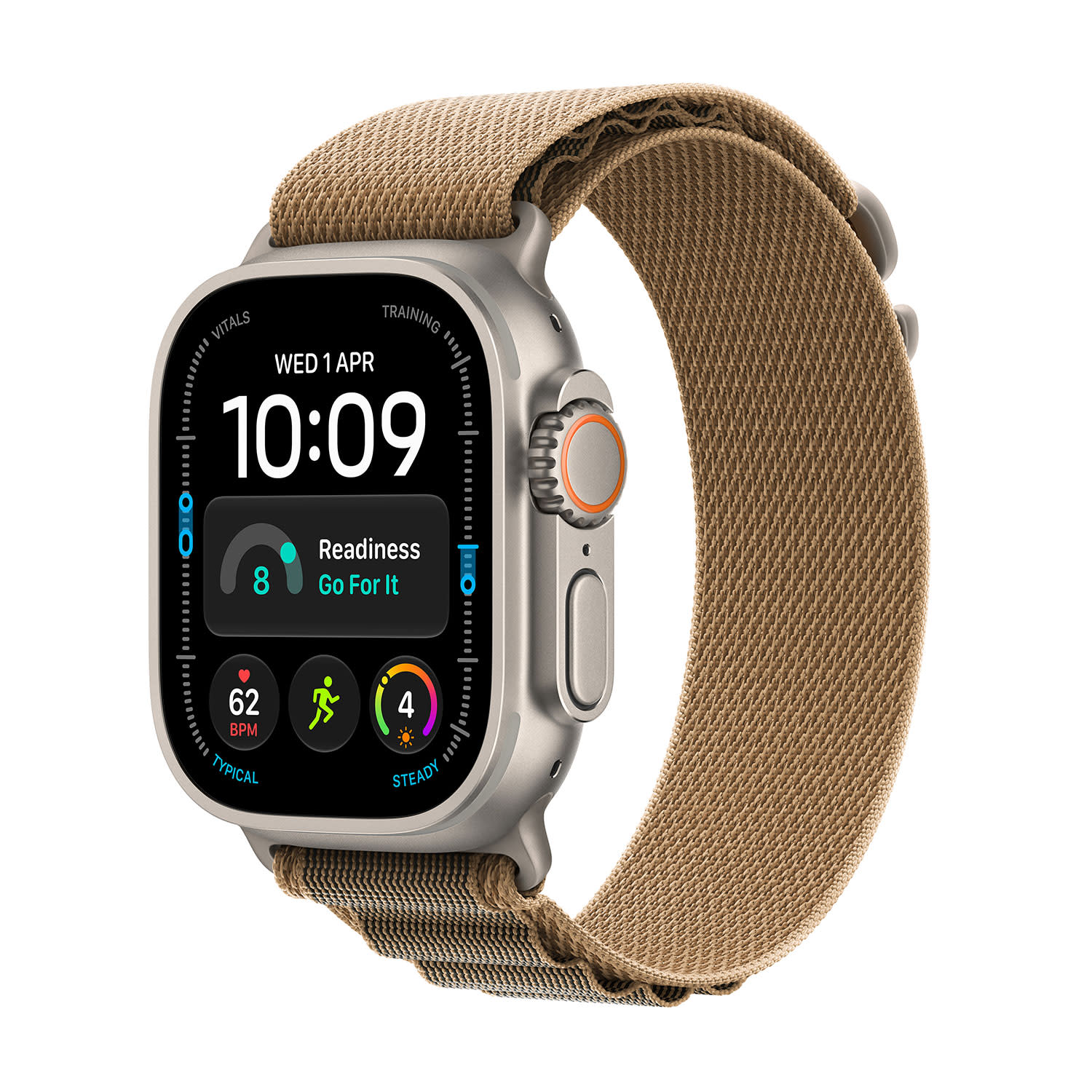 Apple Ultra 4 49 Natural Titanium with Desert Alpine Loop M