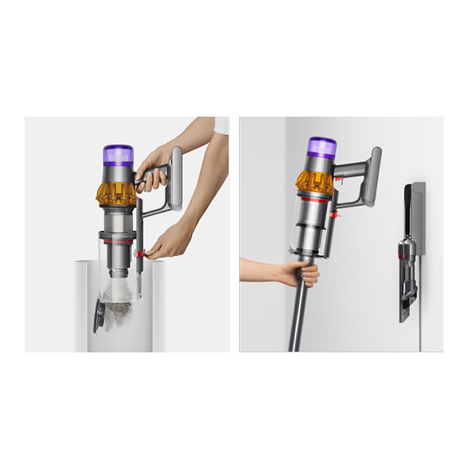 Κάνε κλικ για να δεις την εικόνα 4 του Dyson Σκούπα Stick Επαναφ/μενη V15s Detect Submarine Yellow/Iron/Nickel
