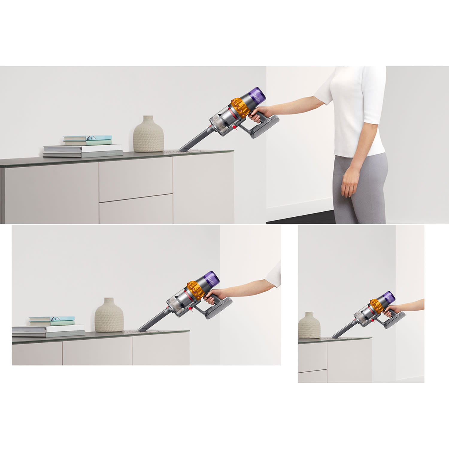 Κάνε κλικ για να δεις την εικόνα 5 του Dyson Σκούπα Stick Επαναφ/μενη V15s Detect Submarine Yellow/Iron/Nickel