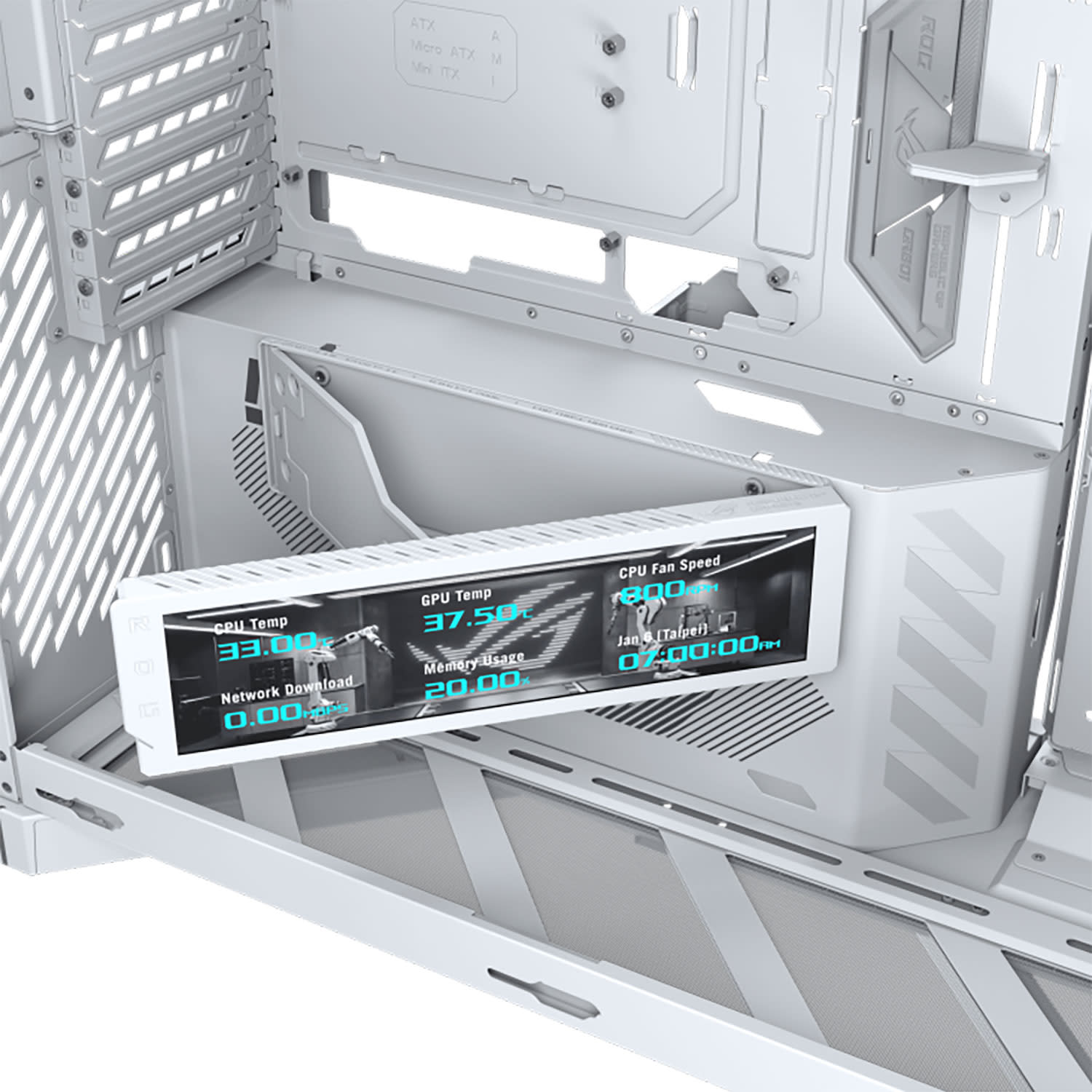 Εικόνα 6 του Asus ROG CRONOX GR801 CURVE TG ARGB WHITE