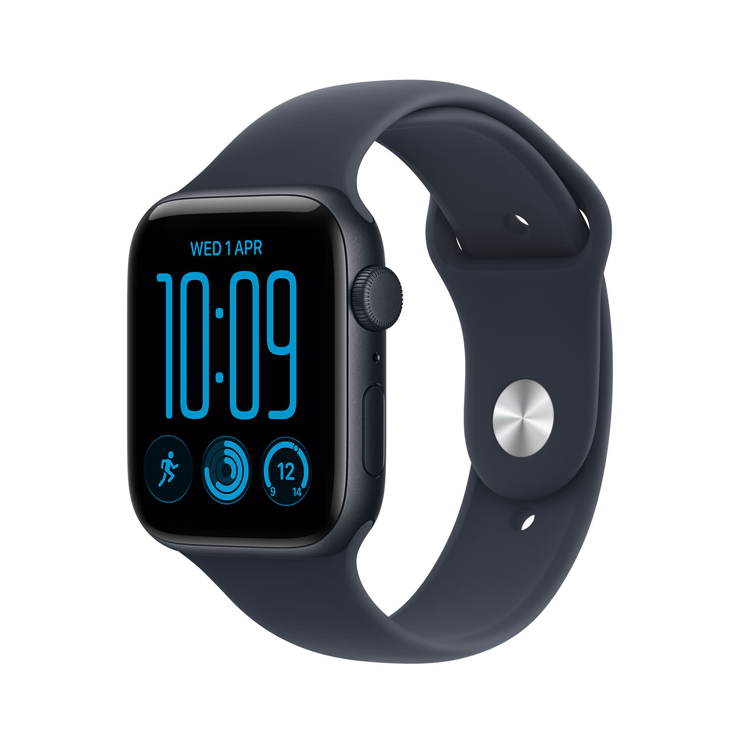 Apple Watch SE 3 40mm Midnight with Navy Blue Sport Band M/L