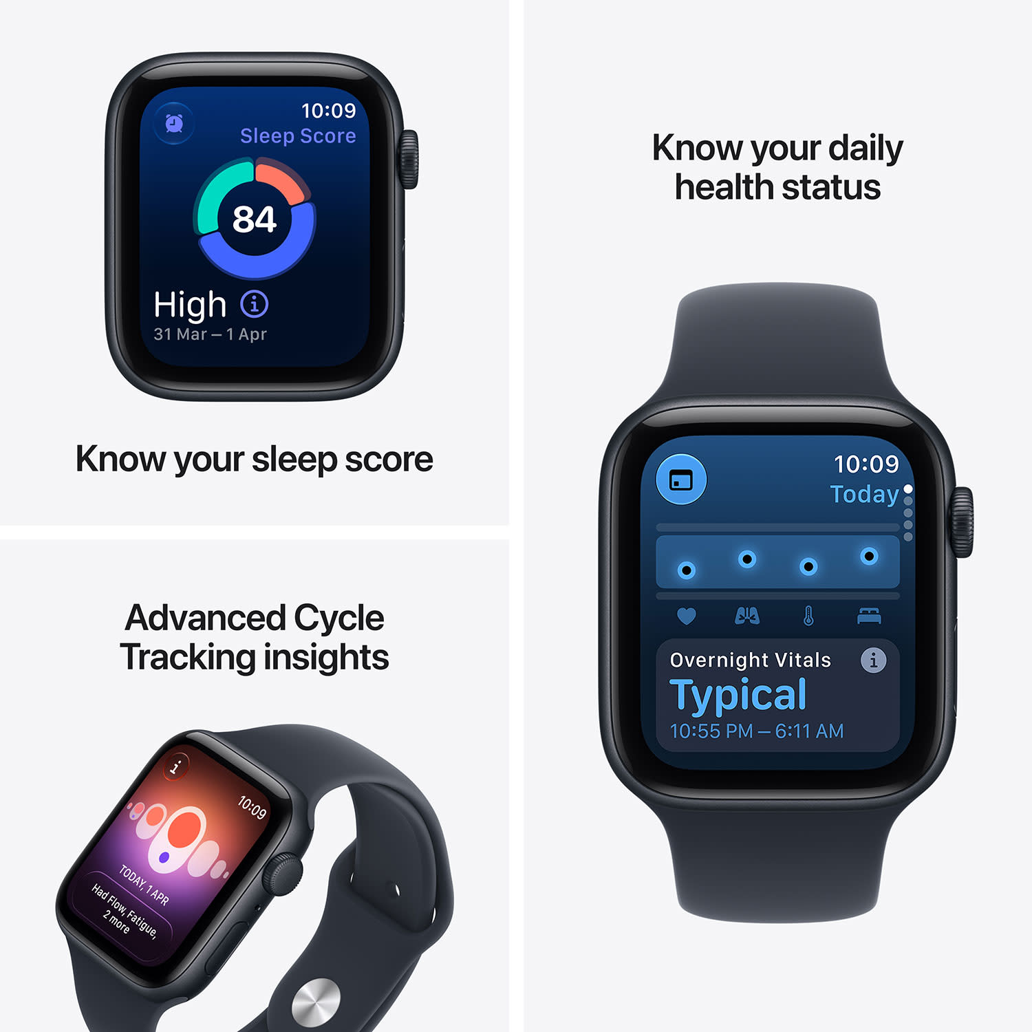 Εικόνα 3 του Apple Watch SE 3 40mm Midnight with Navy Blue Sport Band M/L