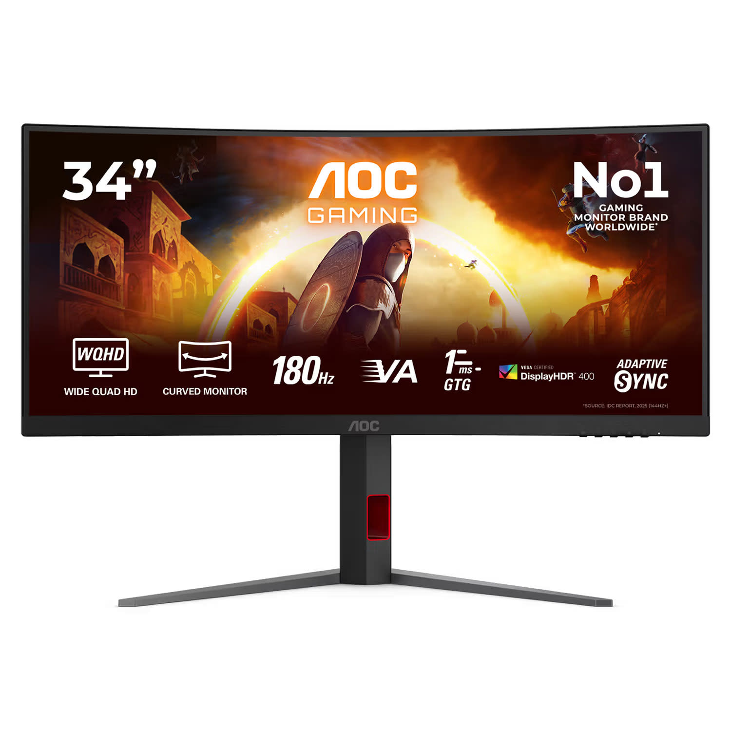 Κάνε κλικ για να δεις την εικόνα 1 του AOC Monitor 34" CU34G4CA Curved