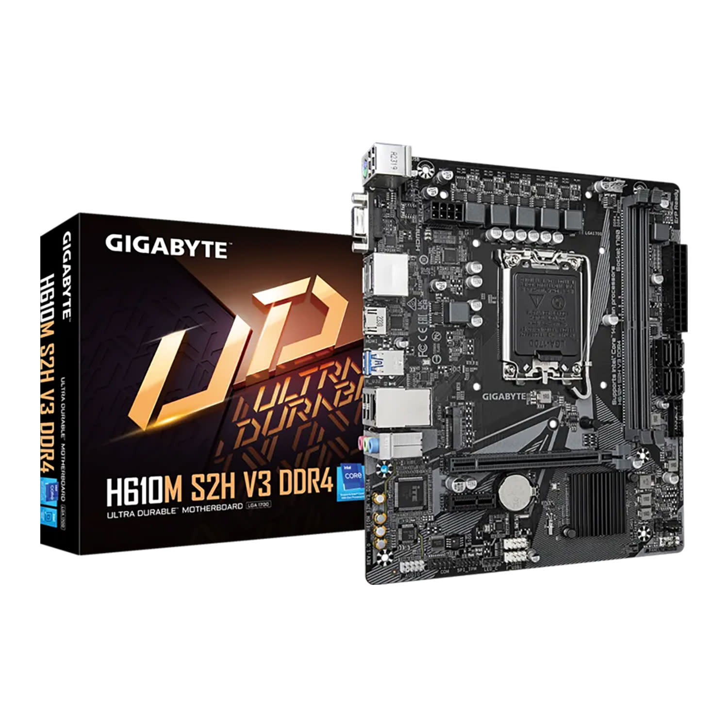 Κάνε κλικ για να δεις την εικόνα 1 του Gigabyte Motherboard H610M S2H V3 DDR4 (H610/1700/DDR4)