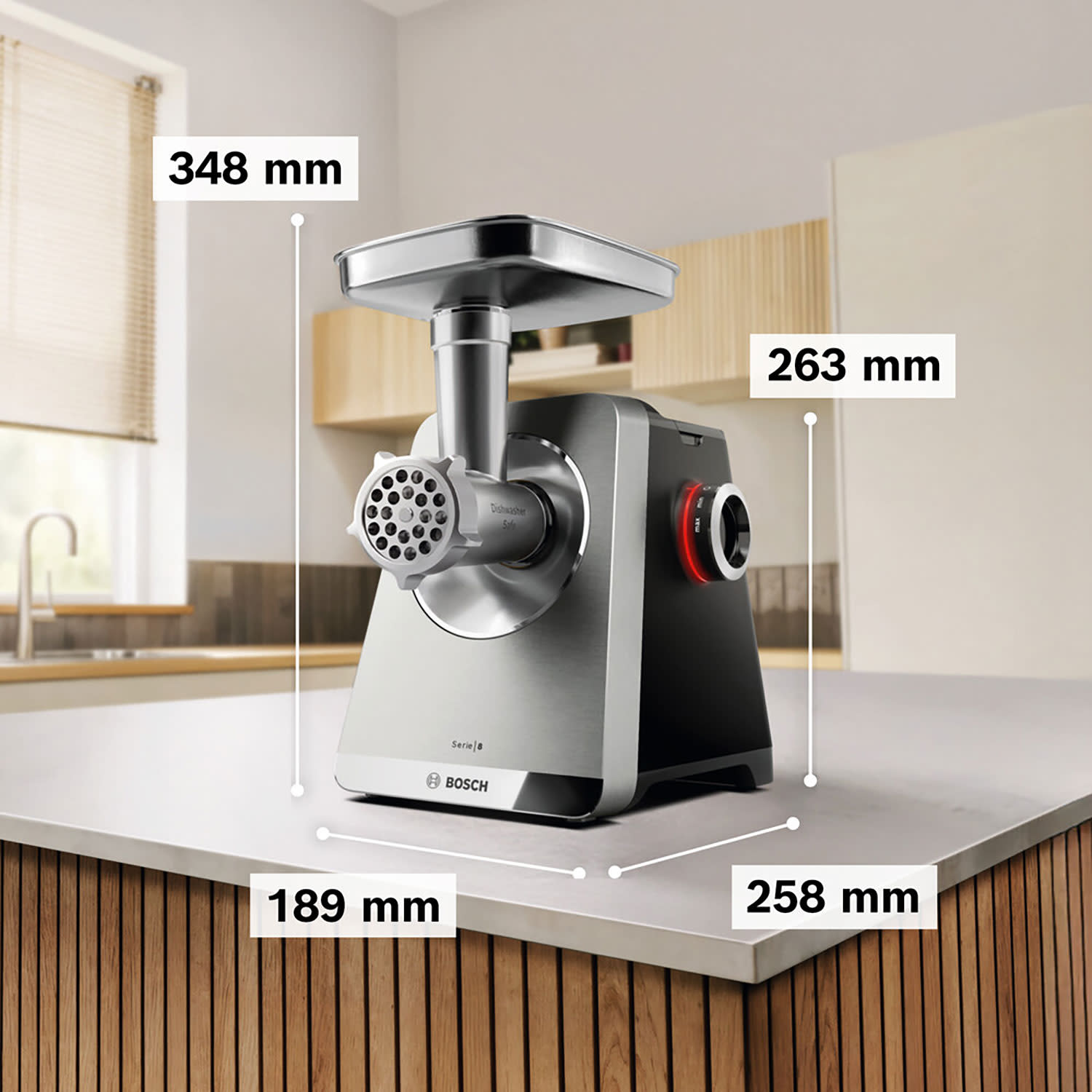 Κάνε κλικ για να δεις την εικόνα 4 του Bosch Κρεατομηχανή MFWS860M Series 8 MultiPower