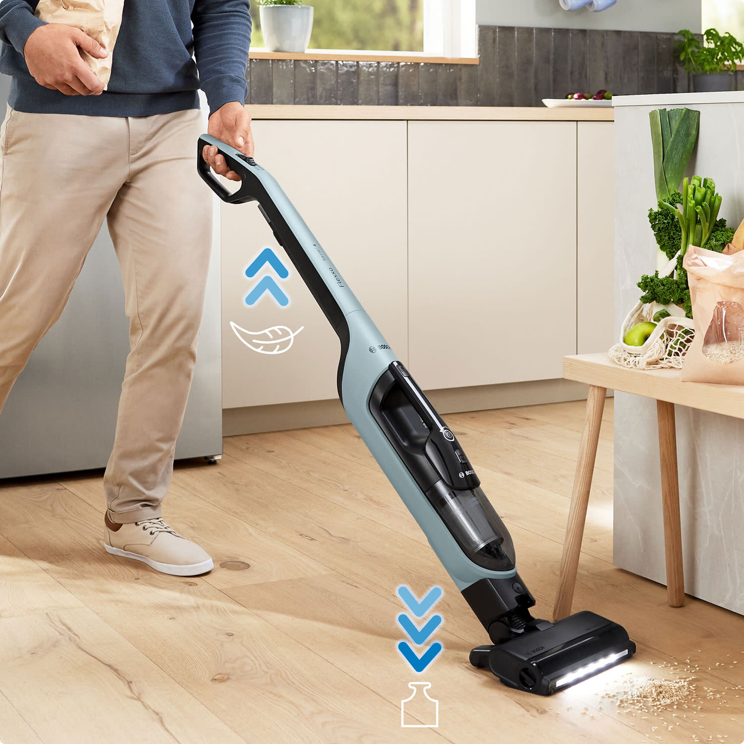 Κάνε κλικ για να δεις την εικόνα 5 του Bosch Σκούπα Stick Επαναφ/μενη BCH4SM28 Flexxo 28 Vmax Series 4