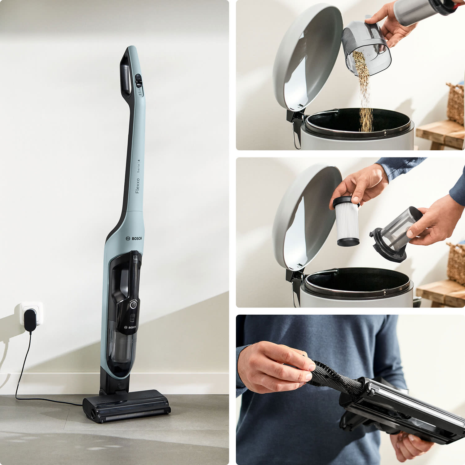 Κάνε κλικ για να δεις την εικόνα 8 του Bosch Σκούπα Stick Επαναφ/μενη BCH4SM28 Flexxo 28 Vmax Series 4