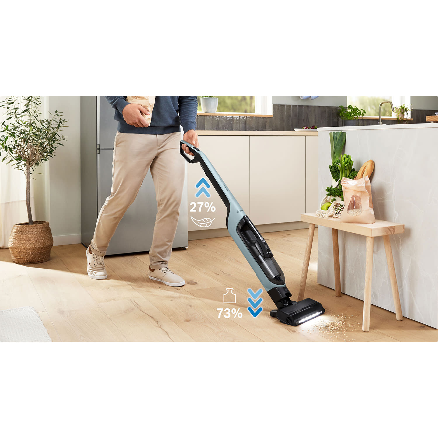 Κάνε κλικ για να δεις την εικόνα 9 του Bosch Σκούπα Stick Επαναφ/μενη BCH4SM28 Flexxo 28 Vmax Series 4