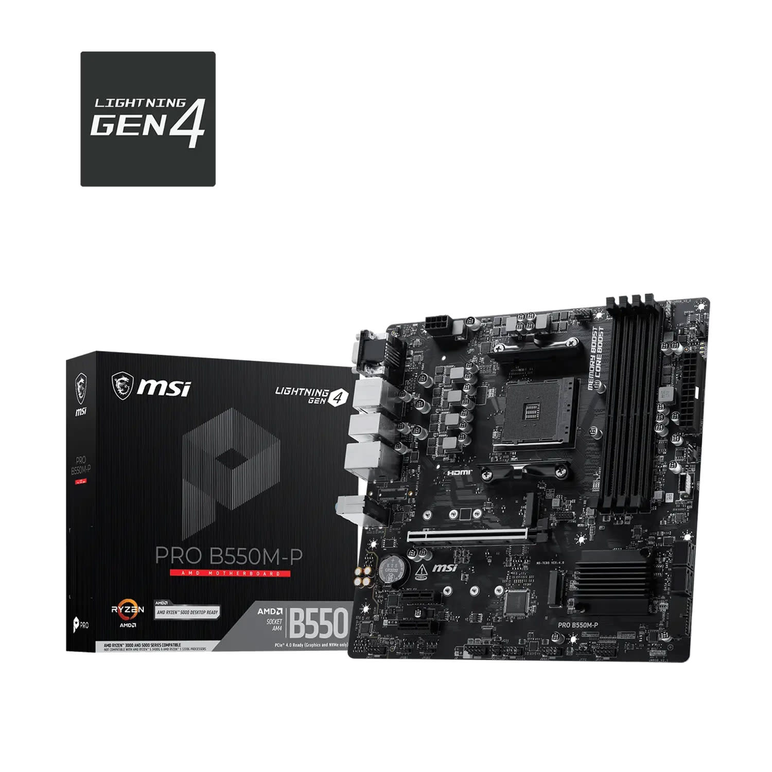 Κάνε κλικ για να δεις την εικόνα 1 του MSI Motherboard PRO B550M-P(B550/AM4/DDR4)