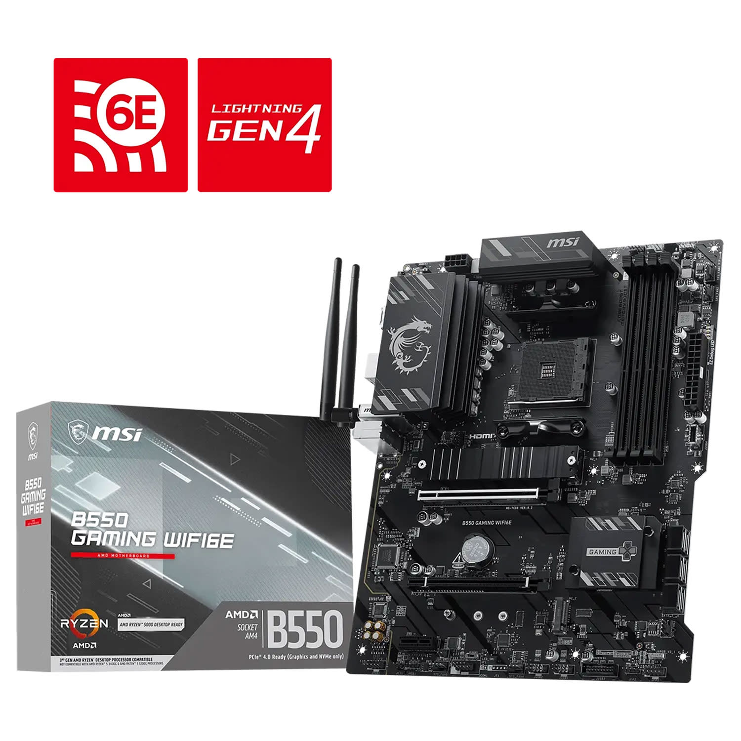 Εικόνα 1 του MSI Motherboard B550 GAMING WIFI6E(B550/AM4/DDR4)