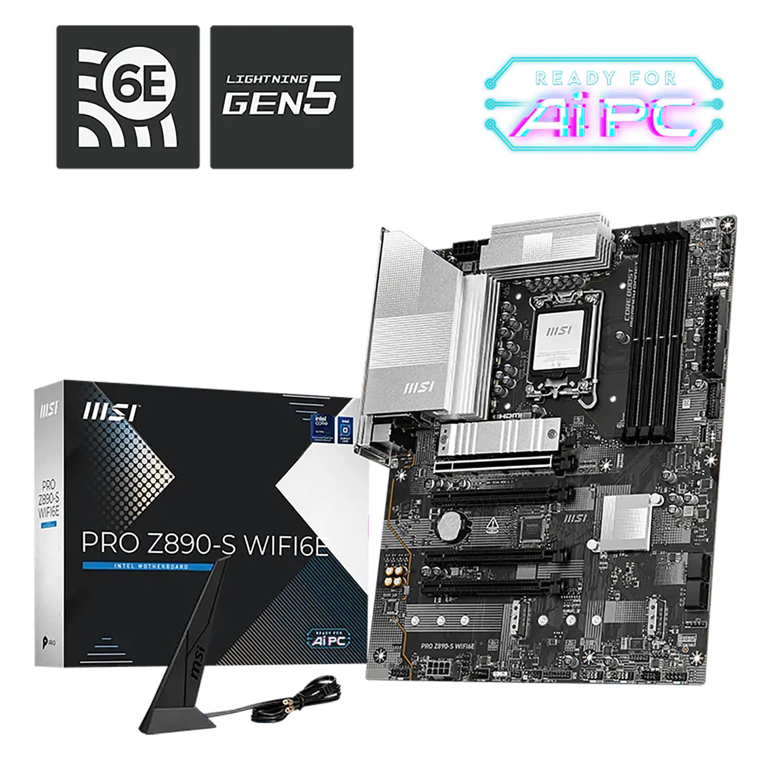Κάνε κλικ για να δεις την εικόνα 1 του MSI Motherboard PRO Z890-S WIFI6E(Z890/1851/DDR5)