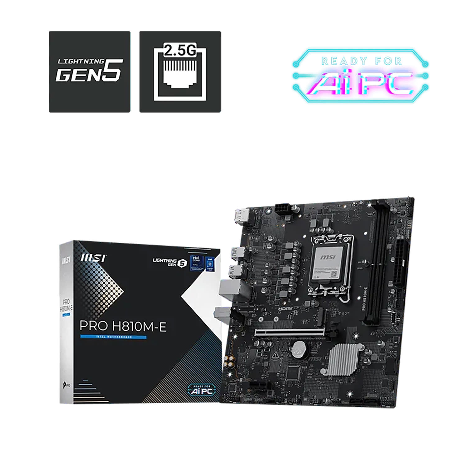 Εικόνα 1 του MSI Motherboard PRO H810M-E(H810/1851/DDR5)