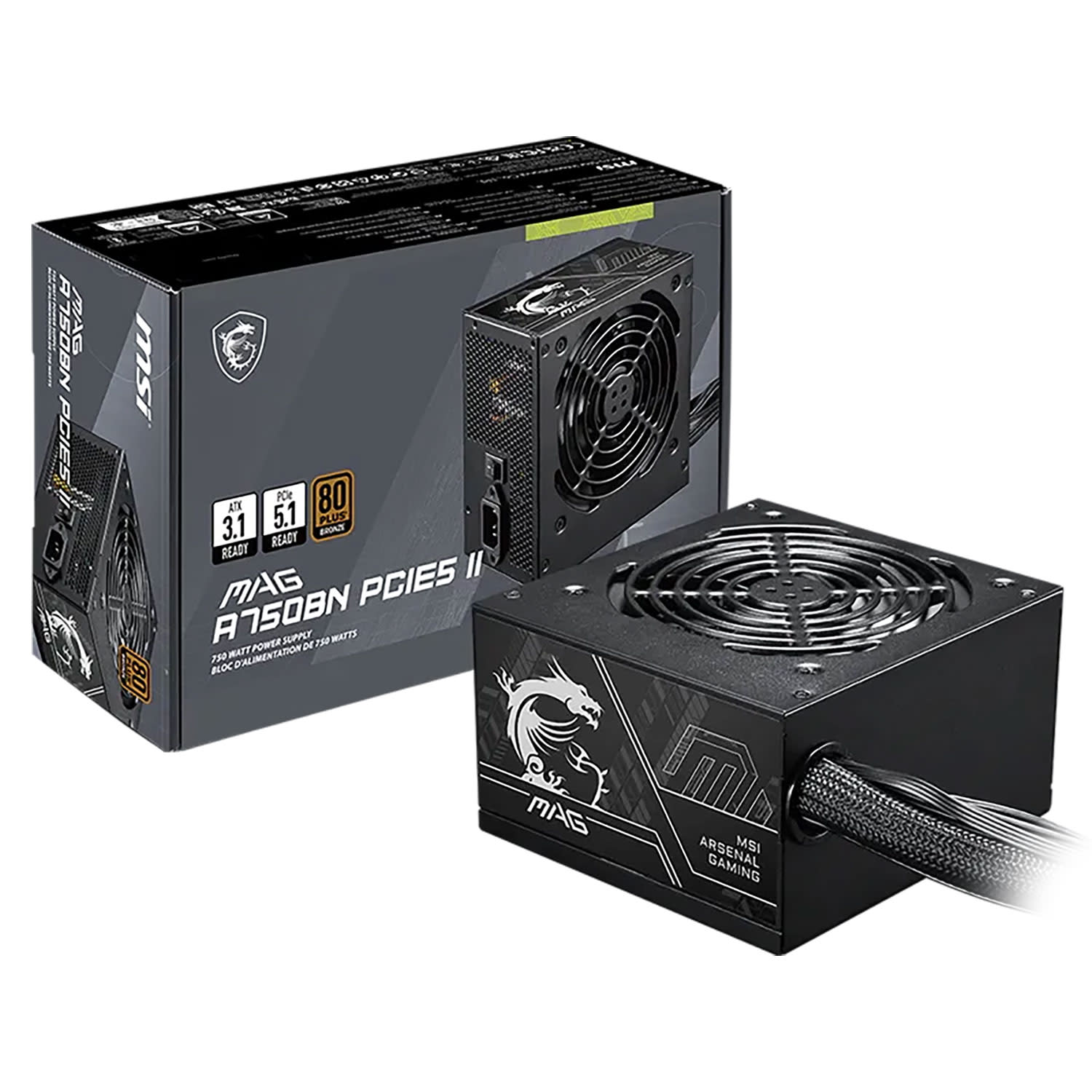 Εικόνα 2 του MSI PSU MAG Bronze A750BN PCIE5 II
