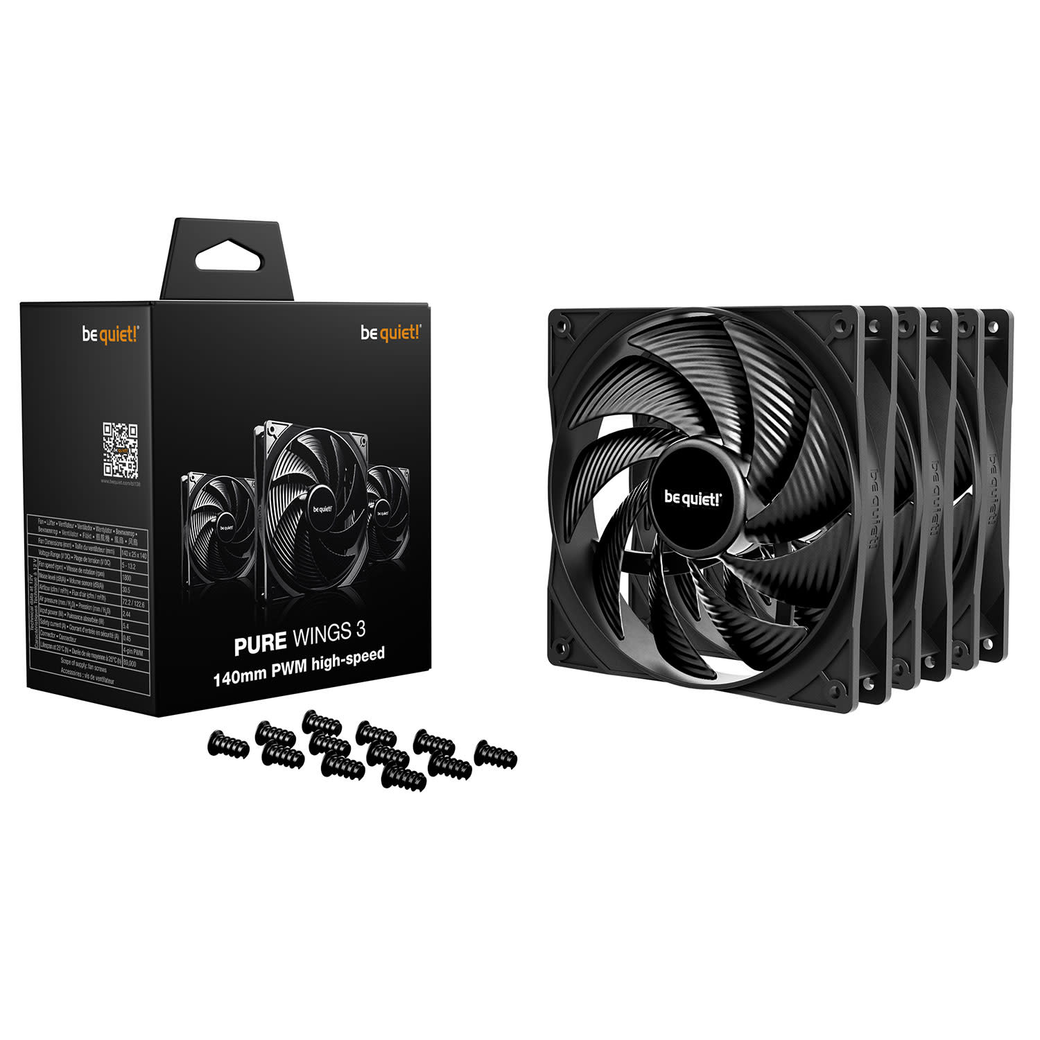 Κάνε κλικ για να δεις την εικόνα 2 του Be Quiet! Pure Wings 3 140mm PWM High-Speed 3-pack