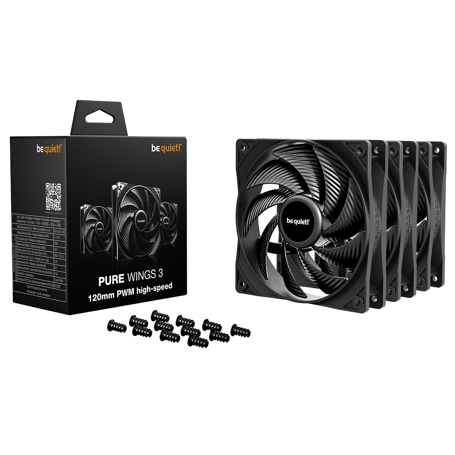 Κάνε κλικ για να δεις την εικόνα 2 του Be Quiet! Pure Wings 3 120mm PWM High-Speed 3-pack