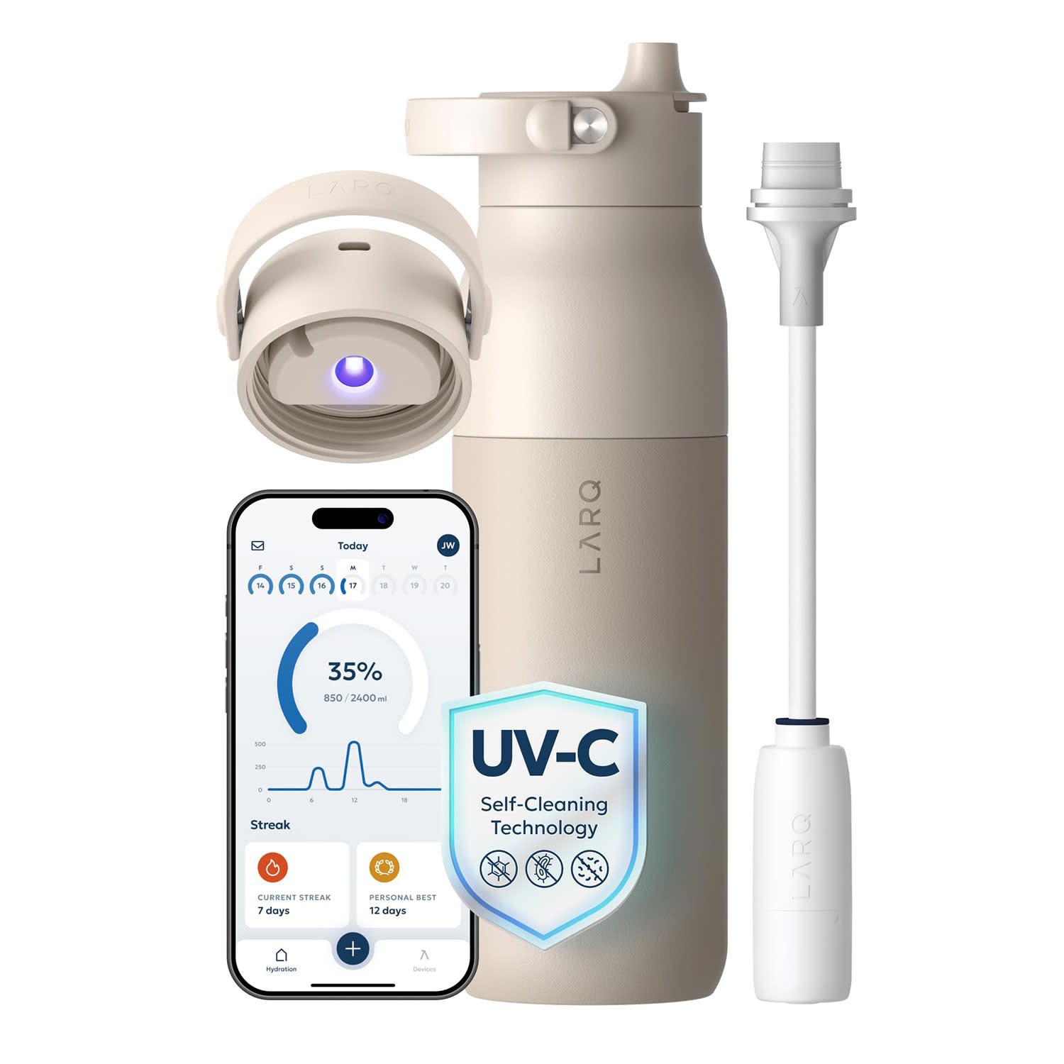 Κάνε κλικ για να δεις την εικόνα 1 του LARQ PureVis 2 680ml Mojave Dune