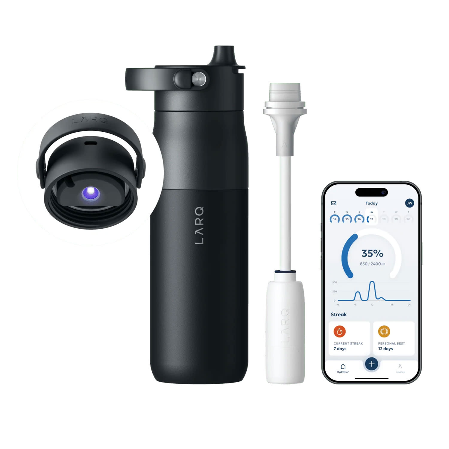 Εικόνα 1 του LARQ PureVis 2 680ml Obsidian Black