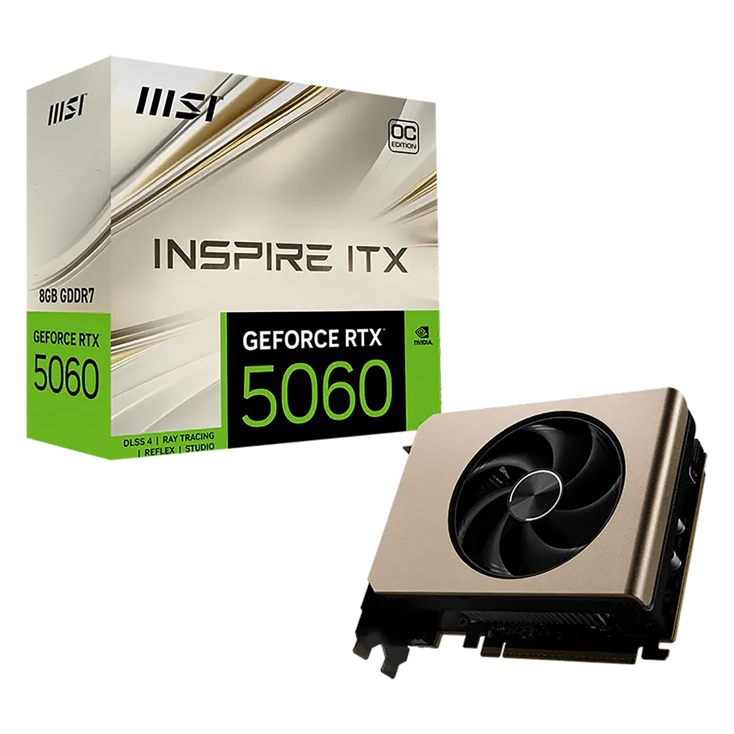 Κάνε κλικ για να δεις την εικόνα 1 του MSI VGA GeForce RTX 5060 INSPIRE ITX 8G