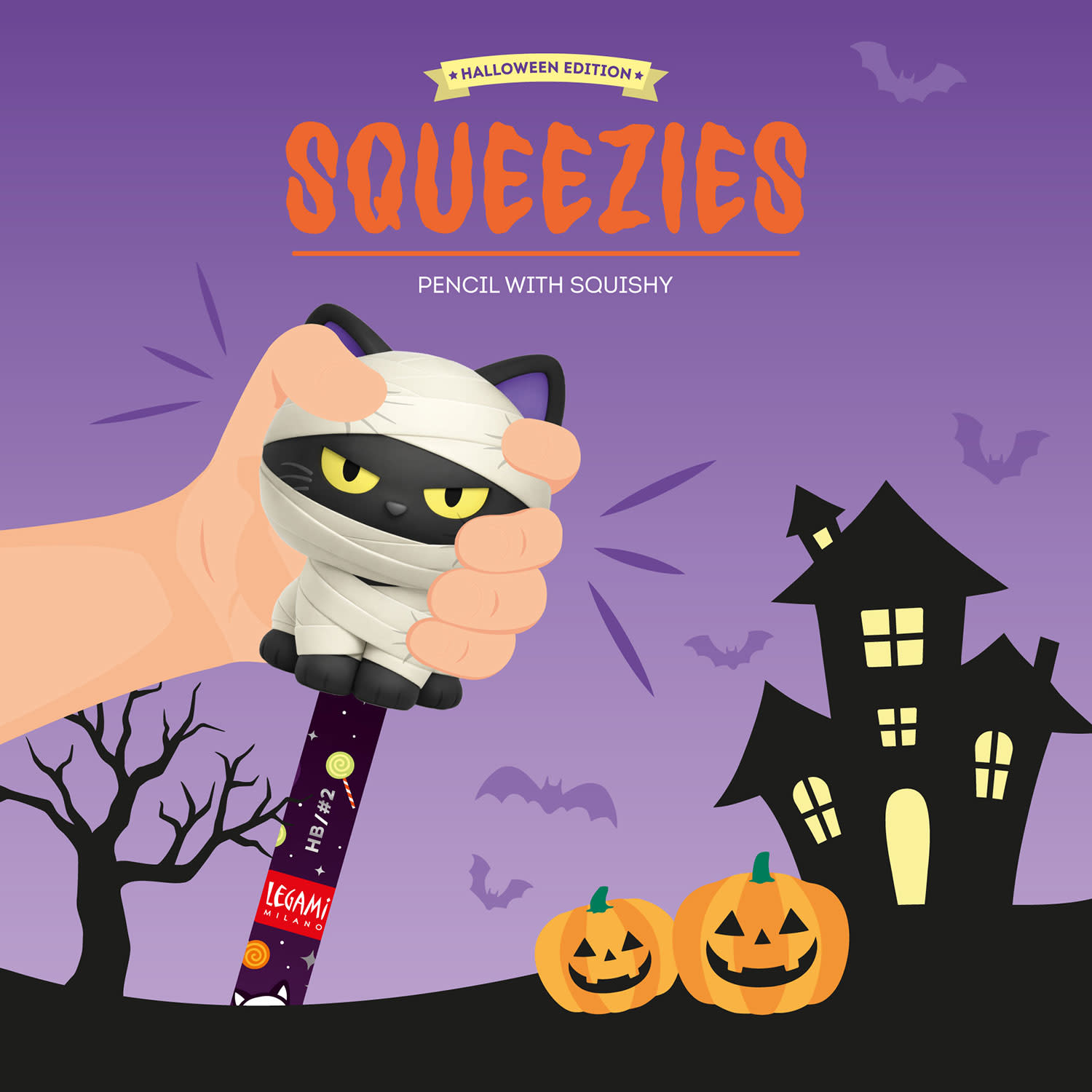 Κάνε κλικ για να δεις την εικόνα 3 του Legami Μολύβι Spooky HB