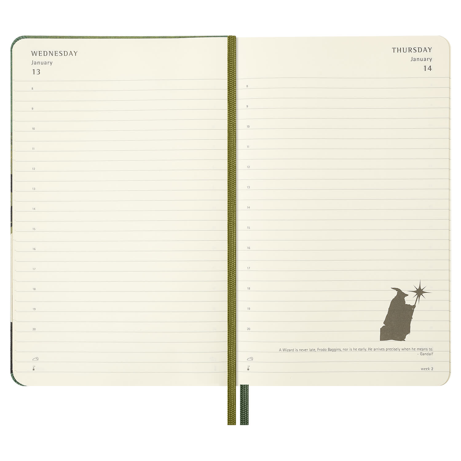 Εικόνα 3 του Moleskine 2027 Ημερολόγιο Ημερήσιο Lord Of The Rings Σκληρό Εξώφυλλο Μαύρο