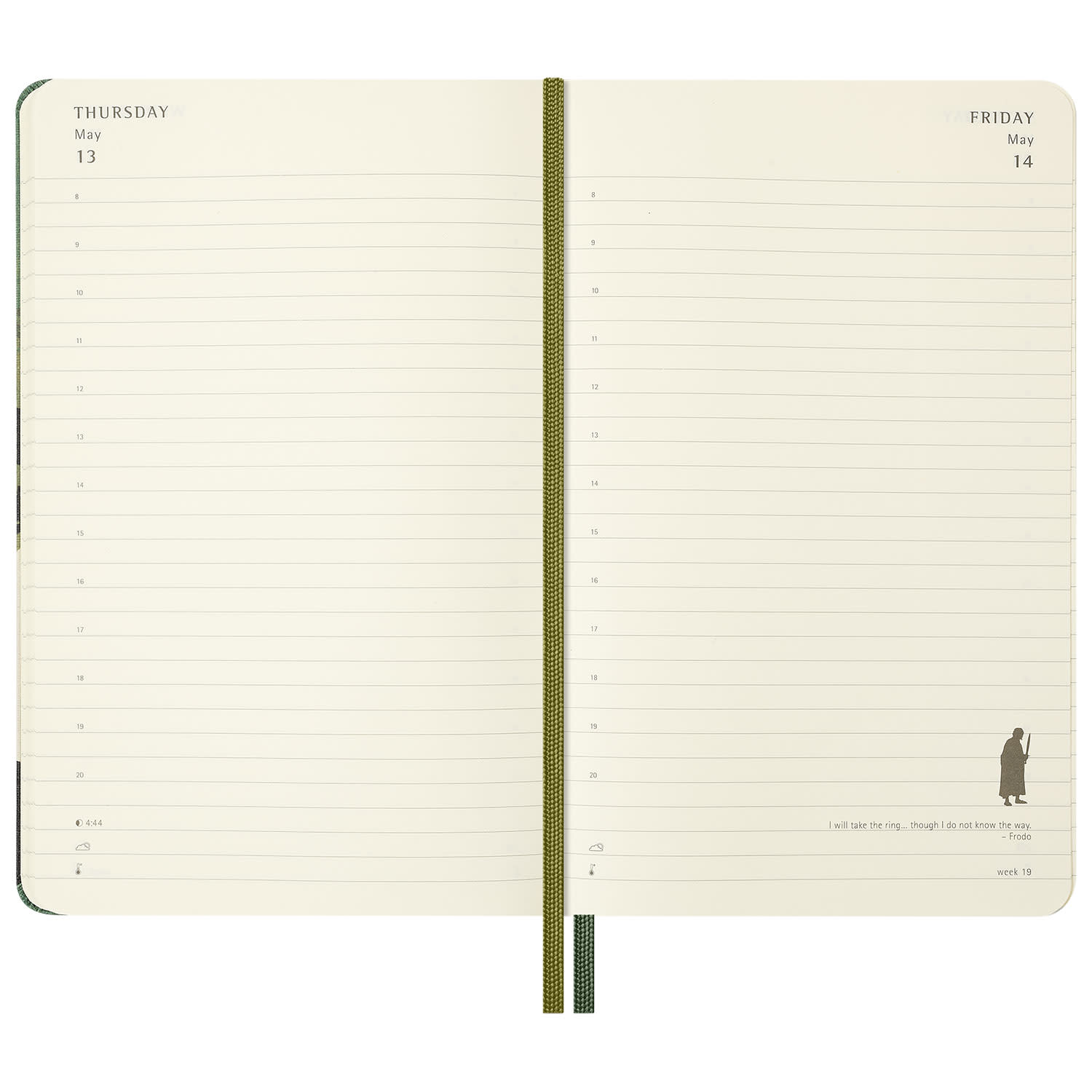 Εικόνα 4 του Moleskine 2027 Ημερολόγιο Ημερήσιο Lord Of The Rings Σκληρό Εξώφυλλο Μαύρο