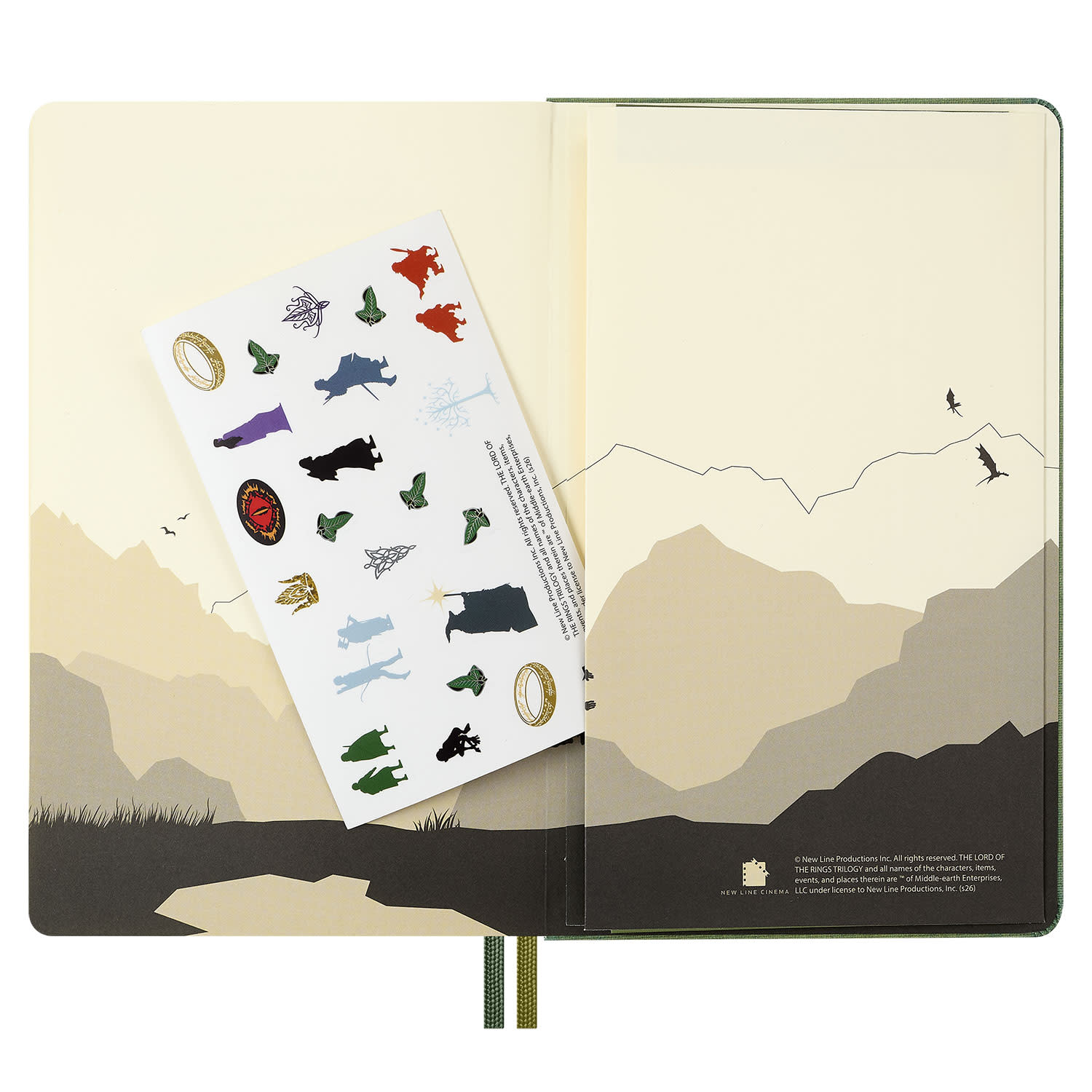 Εικόνα 7 του Moleskine 2027 Ημερολόγιο Ημερήσιο Lord Of The Rings Σκληρό Εξώφυλλο Μαύρο