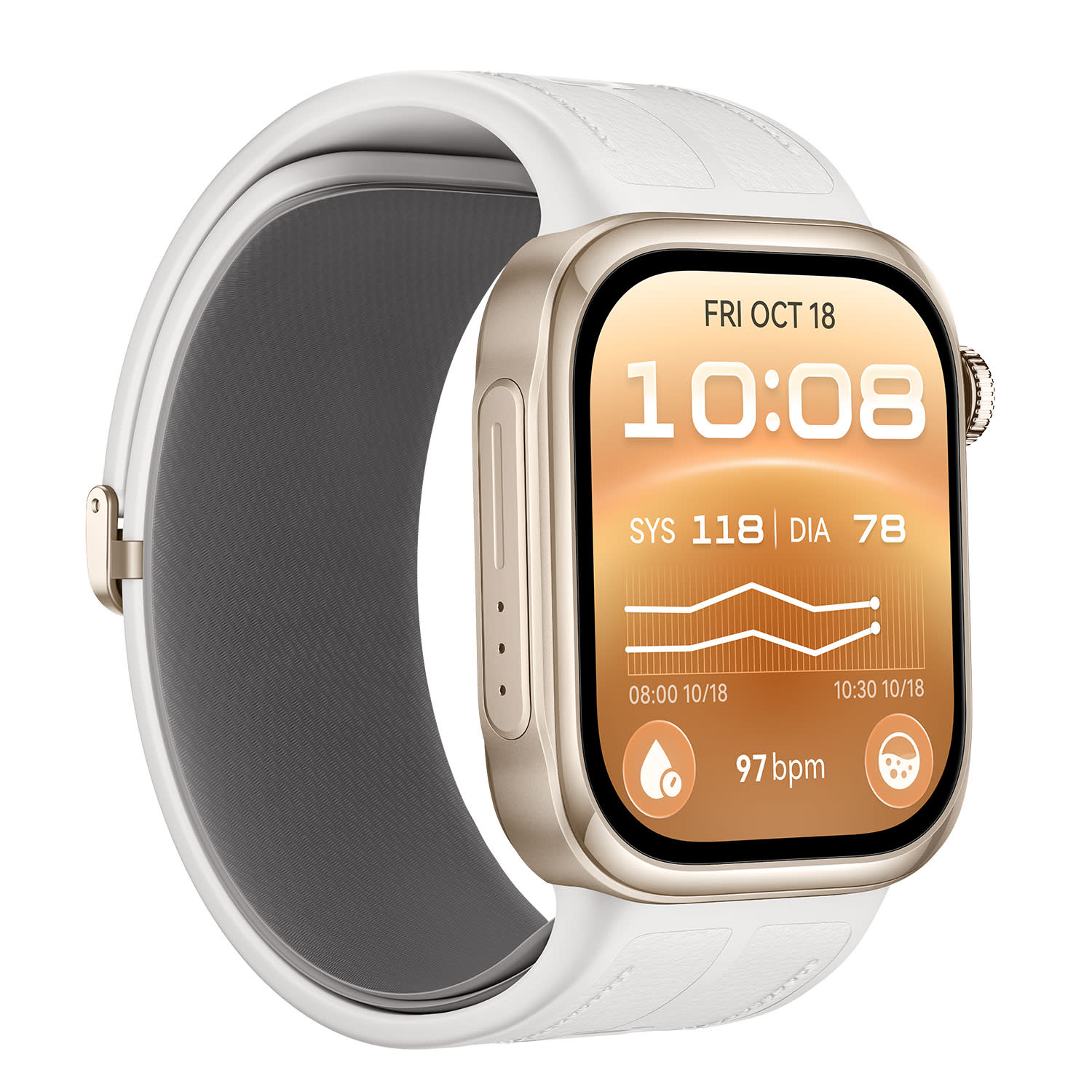 Κάνε κλικ για να δεις την εικόνα 3 του Huawei Watch D3 Mocha Gold