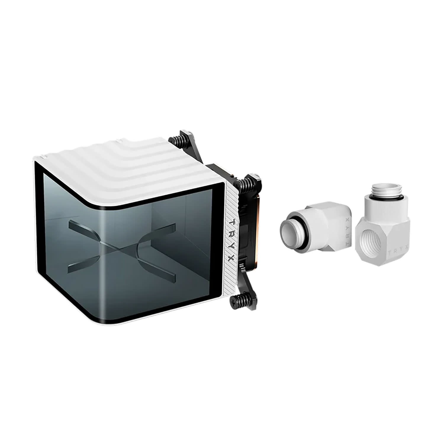 Κάνε κλικ για να δεις την εικόνα 1 του TRYX CPU Water Block PANORAMA White