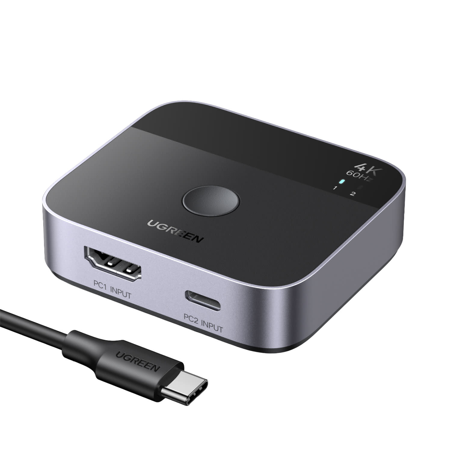 Κάνε κλικ για να δεις την εικόνα 1 του UGREEN HDMI/USB-C Switch 2 θέσεων 4K/60Hz AW503