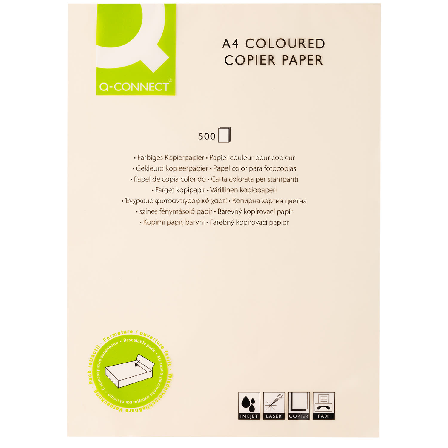 Εικόνα 1 του Q-Connect Χαρτί Παλ Φωτ/κο A4/500 φύλλα 80 gr , Ivory