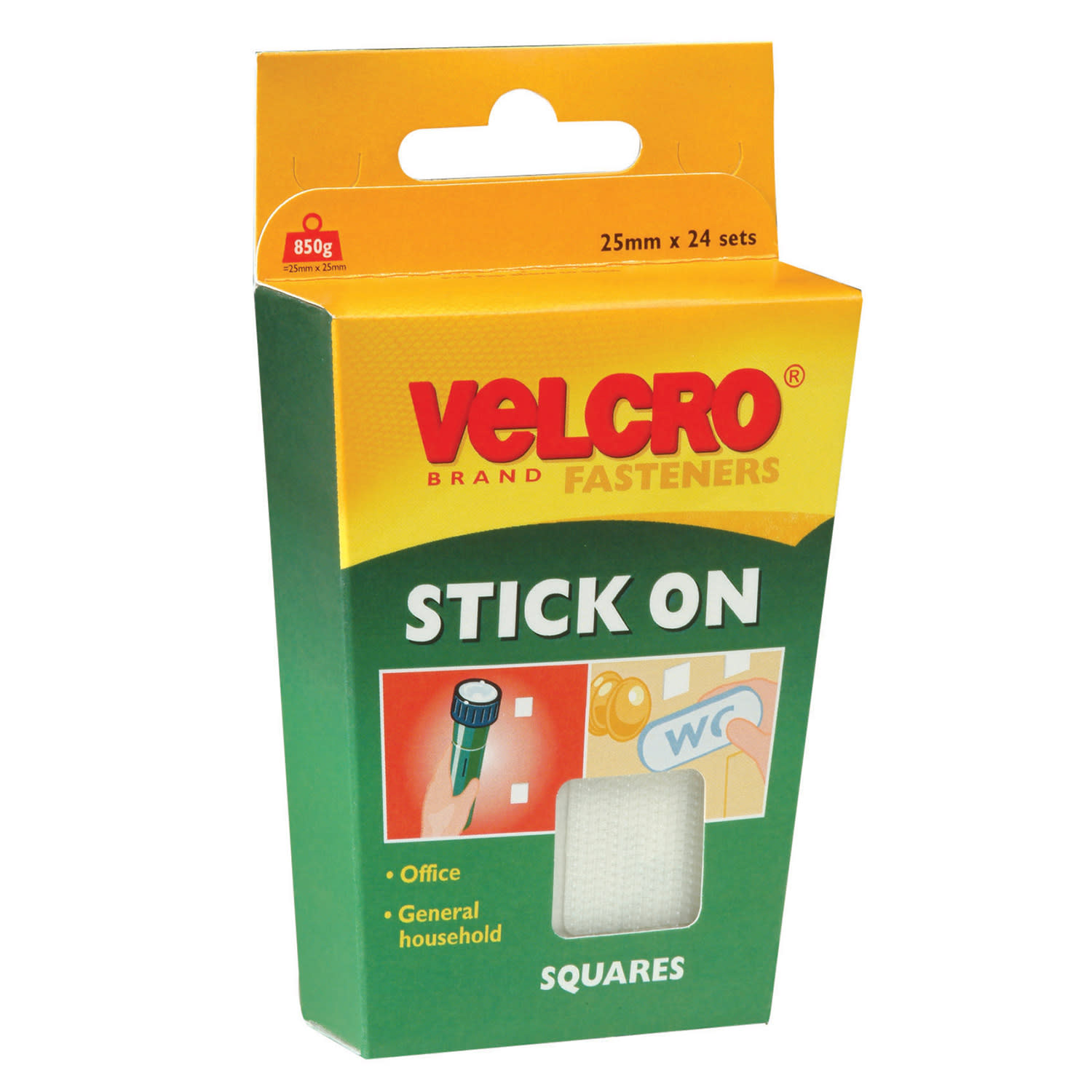 Εικόνα 1 του Αυτοκόλλητα Τετράγωνα Μαύρα 24 τμχ