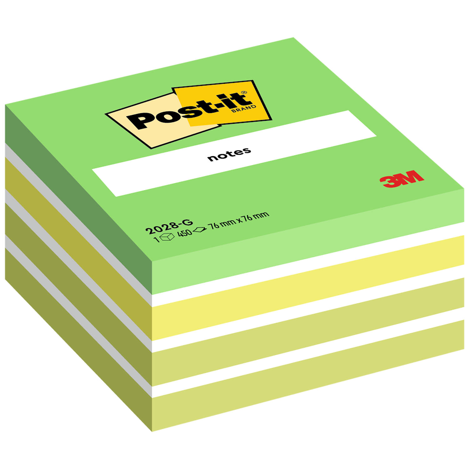 Εικόνα 1 του Post-it Αυτοκόλλητα Χαρτάκια 2028-G 76x76mm 450φύλλα