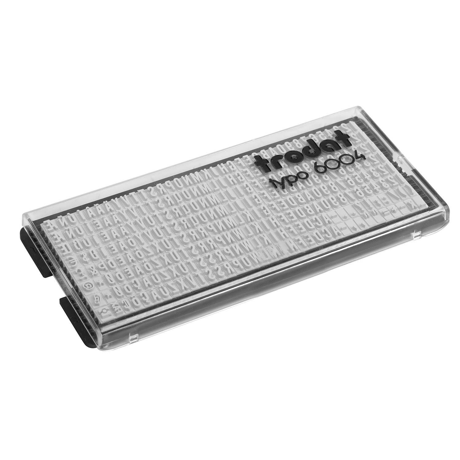 Trodat Ανταλλακτικοί Χαρακτήρες Σφραγίδας 4mm Λατινικά 6004