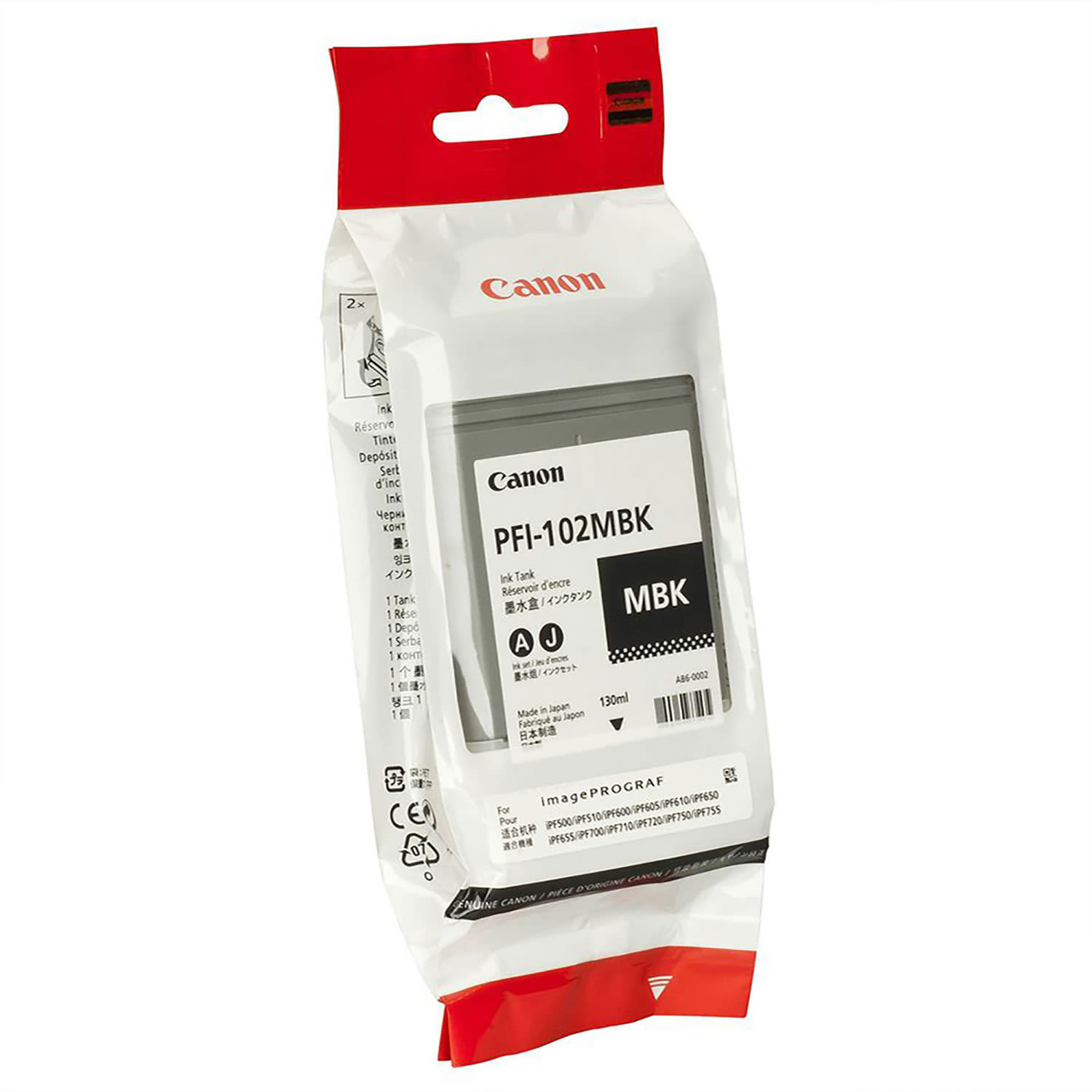 Εικόνα 1 του Μελάνι Canon PFI-102 Black (130ml)