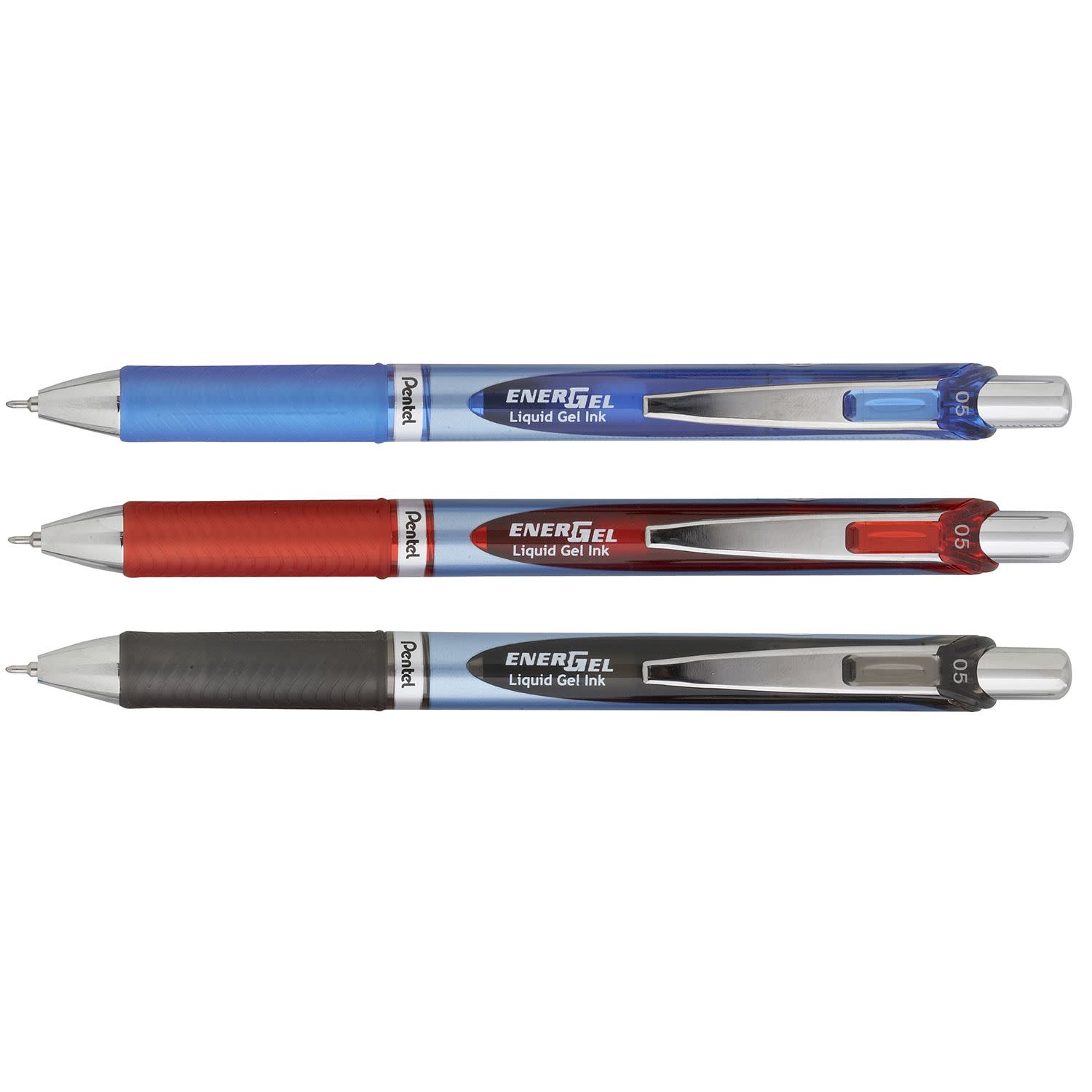 Pentel Στυλό Gel Energel Με Λάστιχο & Κλιπ & Πάχος Μύτης 0.5mm