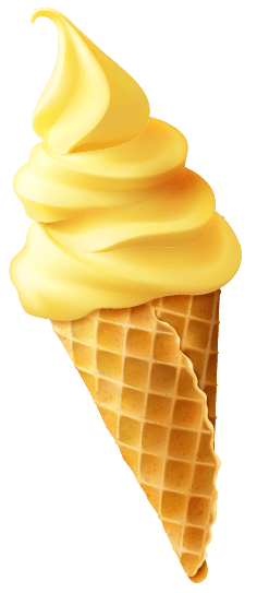 χωνάκι παγωτό με παγωτό μηχανής