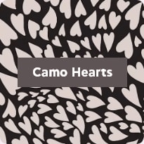 Συλλογή σχολικών ειδών με σχέδιο Camo hearts 