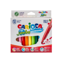 Πακέτο με μαρκαδόρους Carioca Jumbo Super Washable με χοντρή μύτη