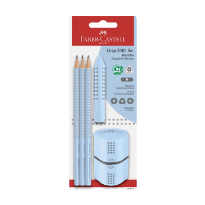 Σετ μολυβιών Faber-Castell Sparkle και γόμα-ξύστρα, ιδανικό για ζωγραφική και σχολείο