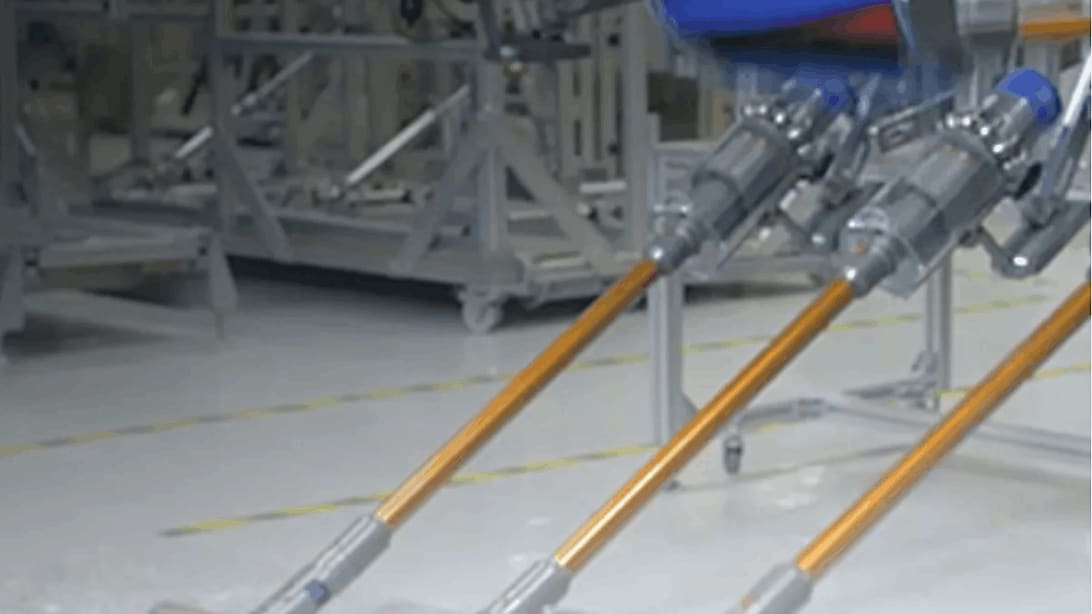 Dyson cordless vacuum cleaners being tested in the labaratory