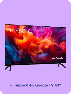 Turbo-X 4K Google TV 43''