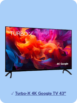 Turbo-X 4K Google TV 43''