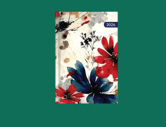 Ατζέντα 2026 με floral σχέδιο