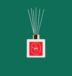 Αρωματικός διαχυτής χώρου (diffuser) 'JOY' σε κόκκινο και λευκό