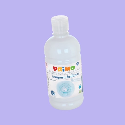 Λευκή τέμπερα Primo Tempera Brillante 250ml, ιδανική για παιδικές ζωγραφιές