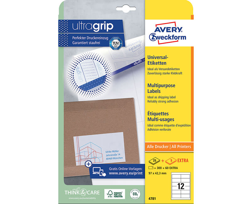 Ετικέτες Α4 4781 ( 97 x 42.3 mm )